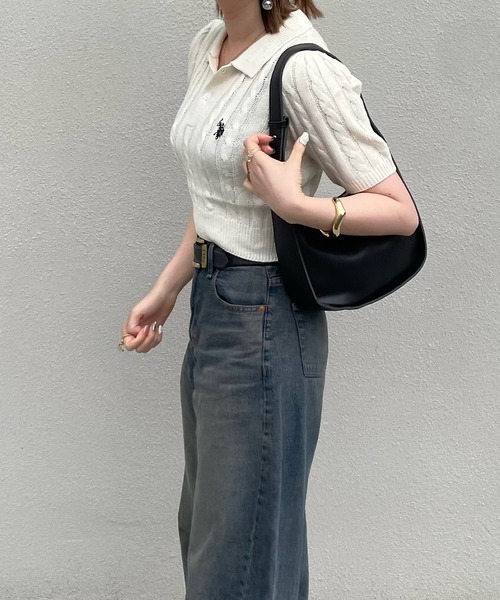 H.TOKYO（エイチトウキョウ）の「H.TOKYO × mimi /ホーボーバッグ（ショルダーバッグ・レディース・ホワイト/ブラック/カーキ・FREE）」の22枚目の写真