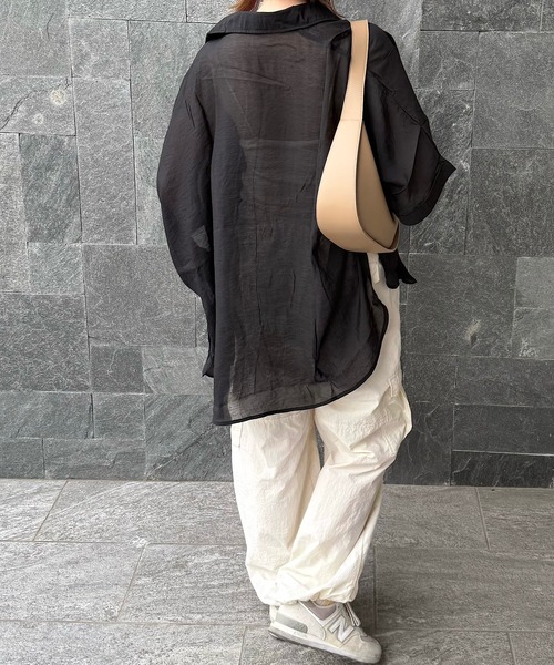 H.TOKYO（エイチトウキョウ）の「H.TOKYO × mimi /ホーボーバッグ（ショルダーバッグ・レディース・ホワイト/ブラック/カーキ・FREE）」の12枚目の写真