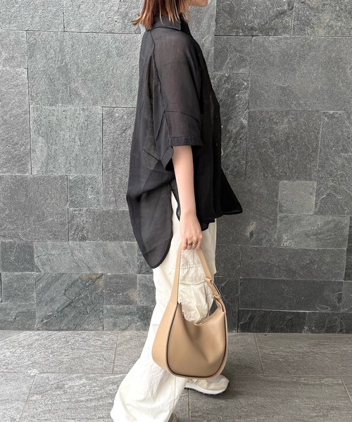 H.TOKYO（エイチトウキョウ）の「H.TOKYO × mimi /ホーボーバッグ（ショルダーバッグ・レディース・ホワイト/ブラック/カーキ・FREE）」の11枚目の写真