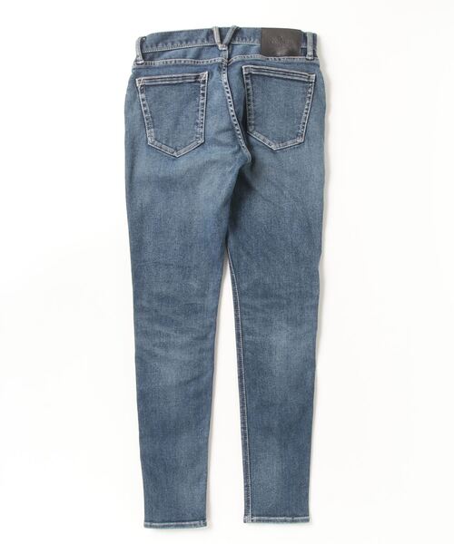 VANQUISH（ヴァンキッシュ）の「VANQUISH / ヴァンキッシュ ウォッシング スキニー デニムパンツ（デニムパンツ・メンズ・ダークインディゴブルー・32inch/30inch/28inch/34inch）」の2枚目の写真