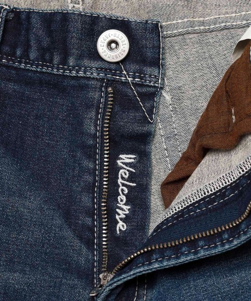 VANQUISH（ヴァンキッシュ）の「VANQUISH / ヴァンキッシュ ウォッシング スキニー デニムパンツ（デニムパンツ・メンズ・ダークインディゴブルー・32inch/30inch/28inch/34inch）」の5枚目の写真