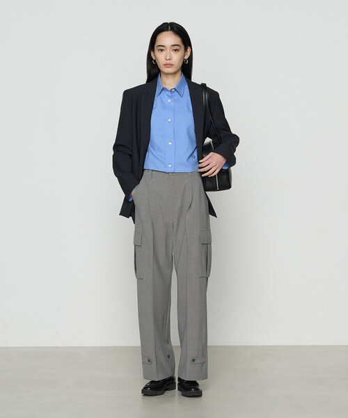 COMME CA（コムサ）の「【セットアップ対応】T／W2WAYストレッチ ジャケット（セットアップ・レディース・ネイビー・9号/11号）」の4枚目の写真