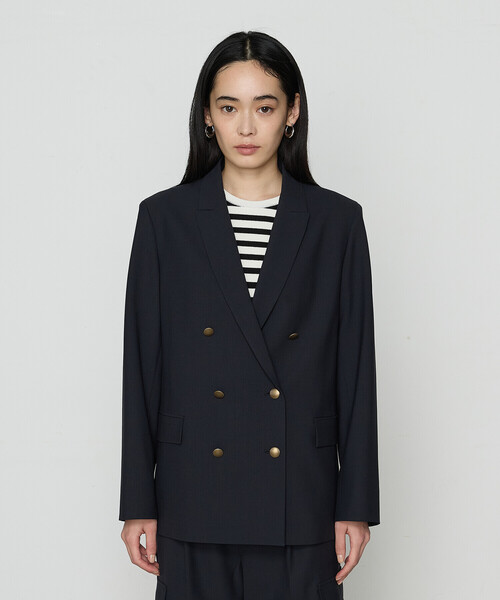 COMME CA（コムサ）の「【セットアップ対応】T／W2WAYストレッチ ジャケット（セットアップ・レディース・ネイビー・9号/11号）」の5枚目の写真