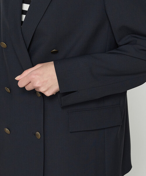 COMME CA（コムサ）の「【セットアップ対応】T／W2WAYストレッチ ジャケット（セットアップ・レディース・ネイビー・9号/11号）」の9枚目の写真