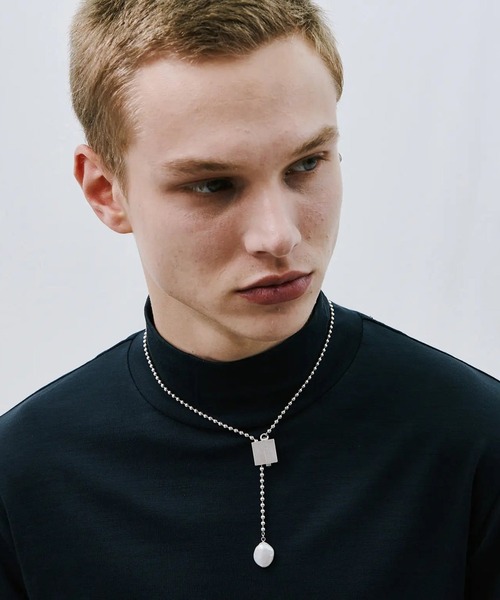 HERGO（ハーゴ）の「NP:HERGO SQUARE CLIP PEARL NECKLACE（ネックレス・メンズ・シルバー・FREE）」の6枚目の写真