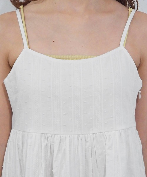 tiptop(ティップトップ)の「【新色登場】チェック/コットンフリルキャミミニワンピース(ワンピース・レディース・オフホワイト/ブラック/ブルー系その他/グレー系その他・FREE)」の5枚目の写真