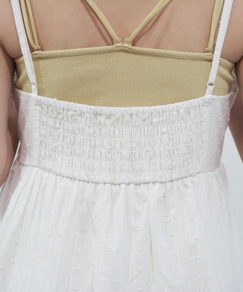 tiptop(ティップトップ)の「【新色登場】チェック/コットンフリルキャミミニワンピース(ワンピース・レディース・オフホワイト/ブラック/ブルー系その他/グレー系その他・FREE)」の6枚目の写真