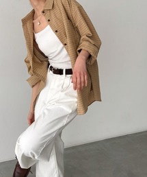 CANAL JEAN | El mar チェックオーバーシャツ(シャツ/ブラウス)