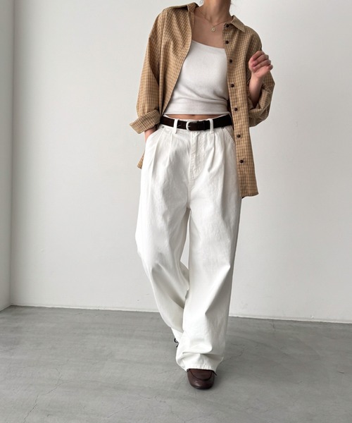 CANAL JEAN（キャナルジーン）の「El mar　チェックオーバーシャツ（シャツ/ブラウス・レディース・ブラック/イエロー・ONE SIZE）」の9枚目の写真