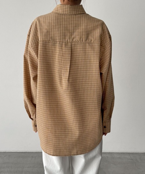 CANAL JEAN（キャナルジーン）の「El mar　チェックオーバーシャツ（シャツ/ブラウス・レディース・ブラック/イエロー・ONE SIZE）」の12枚目の写真