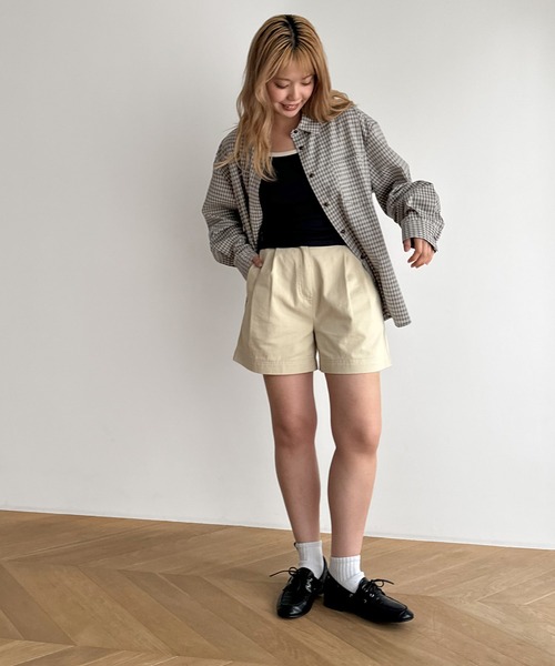 CANAL JEAN（キャナルジーン）の「El mar　チェックオーバーシャツ（シャツ/ブラウス・レディース・ブラック/イエロー・ONE SIZE）」の19枚目の写真