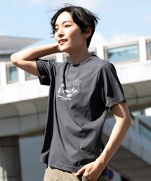 phenix OUTDOOR(フェニックスアウトドア) レディース アウトドアロゴ 半袖Tシャツ (吸水速乾 / 通気性)