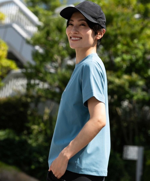 phenix outdoor(フェニックスアウトドア)の「phenix OUTDOOR(フェニックスアウトドア) レディース アウトドアロゴ 半袖Tシャツ (吸水速乾 / 通気性)(Tシャツ/カットソー・レディース・チャコールグレー/オフホワイト/ライトブルー・M/XL/L/S)」の15枚目の写真