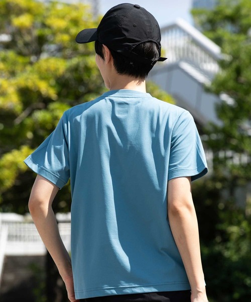 phenix outdoor(フェニックスアウトドア)の「phenix OUTDOOR(フェニックスアウトドア) レディース アウトドアロゴ 半袖Tシャツ (吸水速乾 / 通気性)(Tシャツ/カットソー・レディース・チャコールグレー/オフホワイト/ライトブルー・M/XL/L/S)」の5枚目の写真