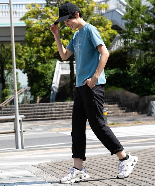 phenix outdoor(フェニックスアウトドア)の「phenix OUTDOOR(フェニックスアウトドア) レディース アウトドアロゴ 半袖Tシャツ (吸水速乾 / 通気性)(Tシャツ/カットソー・レディース・チャコールグレー/オフホワイト/ライトブルー・M/XL/L/S)」の7枚目の写真