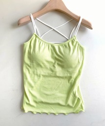 Q | カップ付きバッククロスキャミ(キャミソール)