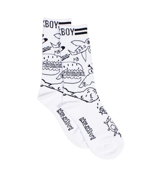 MILKBOY(ミルクボーイ)の「Doodle ソックス(ソックス/靴下・レディース・C/B/A・FREE)」の7枚目の写真