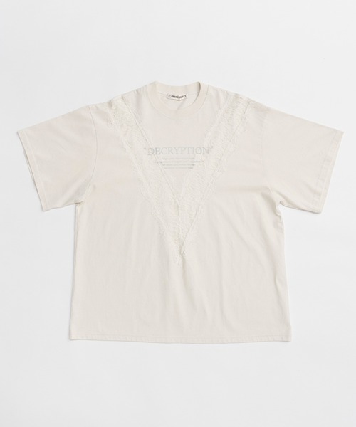 【美品】prank project V-Cut Lace Logo Top Vカットレースロゴトップ / V Cut Lace Logo Top（Tシャツ