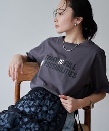 【UVカット・接触冷感】WELLTECT USA ロゴプリントTシャツ