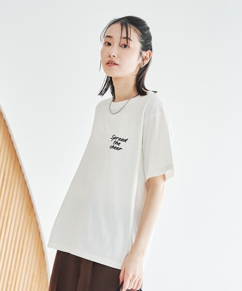 coen(コーエン)の「【UVカット・接触冷感】WELLTECT USA ロゴプリントTシャツ(Tシャツ/カットソー・レディース・オフホワイト/その他2/その他1/ダークグレー・L/M)」の17枚目の写真