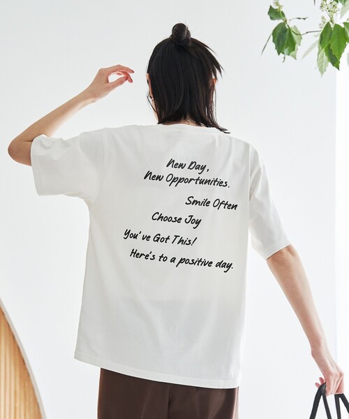 coen(コーエン)の「【UVカット・接触冷感】WELLTECT USA ロゴプリントTシャツ(Tシャツ/カットソー・レディース・オフホワイト/その他2/その他1/ダークグレー・L/M)」の18枚目の写真