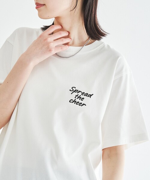 coen(コーエン)の「【UVカット・接触冷感】WELLTECT USA ロゴプリントTシャツ(Tシャツ/カットソー・レディース・オフホワイト/その他2/その他1/ダークグレー・L/M)」の19枚目の写真