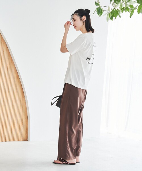 coen(コーエン)の「【UVカット・接触冷感】WELLTECT USA ロゴプリントTシャツ(Tシャツ/カットソー・レディース・オフホワイト/その他2/その他1/ダークグレー・L/M)」の21枚目の写真