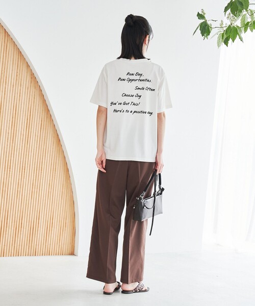 coen(コーエン)の「【UVカット・接触冷感】WELLTECT USA ロゴプリントTシャツ(Tシャツ/カットソー・レディース・オフホワイト/その他2/その他1/ダークグレー・L/M)」の22枚目の写真