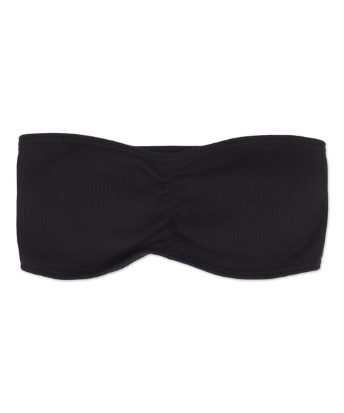 WEGO(ウィゴー)の「WEGO/カップ付きブラトップ(チューブトップ・レディース・ブラック/ホワイト・MEDIUM/SMALL)」の1枚目の写真