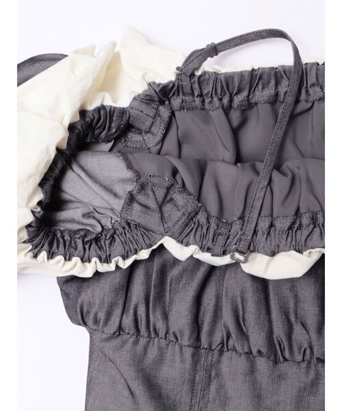 CALNAMUR（カルナムール）の「BALLOON OFF SHOULDER OP/バルーンオフショルダーワンピース（ワンピース・レディース・ブラック/ブルー・SMALL/MEDIUM）」の8枚目の写真