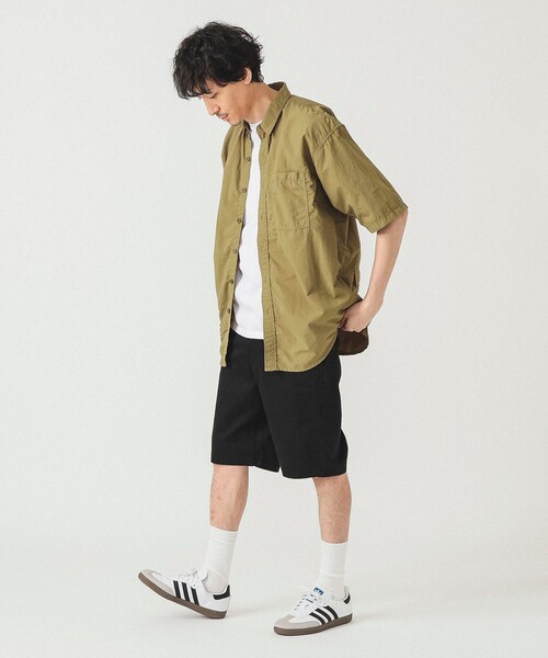 BEAMS（ビームス）の「【撥水】リラックスフィット アクティブ シャツ【セットアップ対応】（シャツ/ブラウス・メンズ・ネイビー/オリーブ/ブラウン・S/M/L/XL）」の14枚目の写真