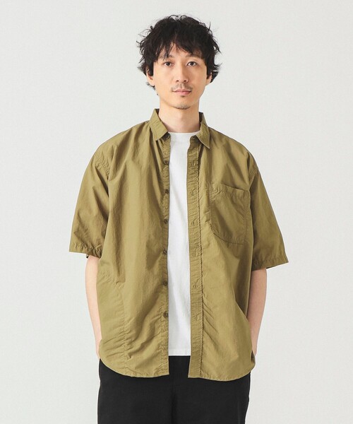 BEAMS（ビームス）の「【撥水】リラックスフィット アクティブ シャツ【セットアップ対応】（シャツ/ブラウス・メンズ・ネイビー/オリーブ/ブラウン・S/M/L/XL）」の15枚目の写真