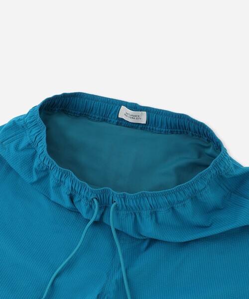 Saturdays NYC（サタデーズ ニューヨークシティ ）の「Timothy Seersucker Stripe Swim Short（水着・メンズ・グリーン/サックスブルー・XL/L/M/S/X-SMALL）」の7枚目の写真