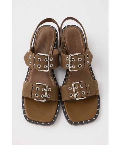 MOUSSY（マウジー）の「W BUCKLE STRAP サンダル（サンダル・レディース・ブラウン/ブラック・SMALL/MEDIUM/LARGE）」の12枚目の写真
