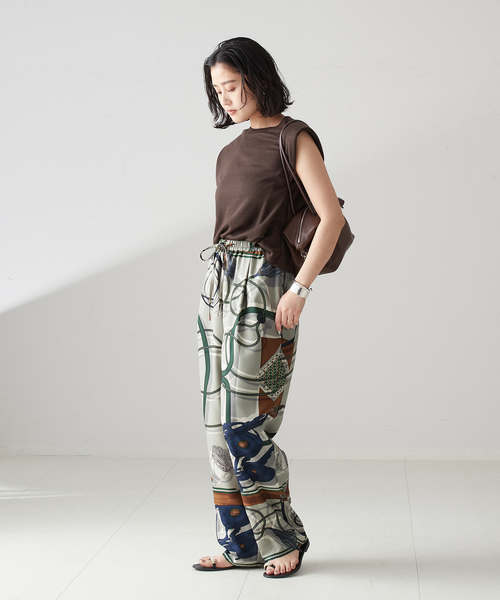 journal standard L'essage（ジャーナルスタンダードレサージュ）の「《別注》【MANIPURI/マニプリ】ロングパンツ（その他パンツ・レディース・ブラック/ネイビー/イエロー/ブラウン・FREE）」の13枚目の写真