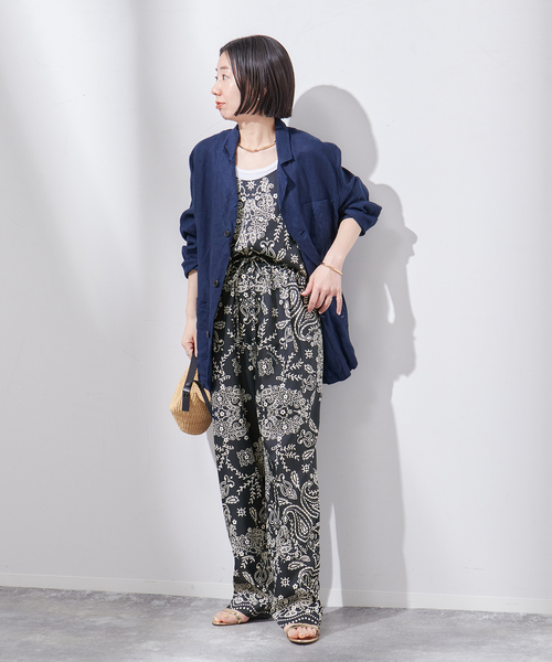 journal standard L'essage（ジャーナルスタンダードレサージュ）の「《別注》【MANIPURI/マニプリ】ロングパンツ（その他パンツ・レディース・ブラック/ネイビー/イエロー/ブラウン・FREE）」の15枚目の写真