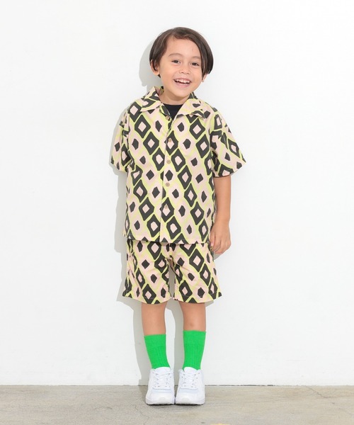 Ocean&Ground（オーシャン&グラウンド）の「ｱｲﾗﾝﾄﾞｼｬﾂ（シャツ/ブラウス・キッズ・ベージュ/マルチ・110/120/130/140/90/100）」の16枚目の写真