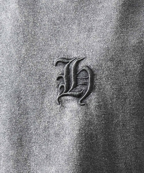 ILL'S(イルズ)の「ハードウォッシュ加工 ワンポイント刺繍 / バックプリント ボックスシルエット 半袖Tシャツ メンズ レディース(Tシャツ/カットソー・メンズ・ブラック系その他/ブラック/チャコール/ホワイト系その他・M/L)」の6枚目の写真