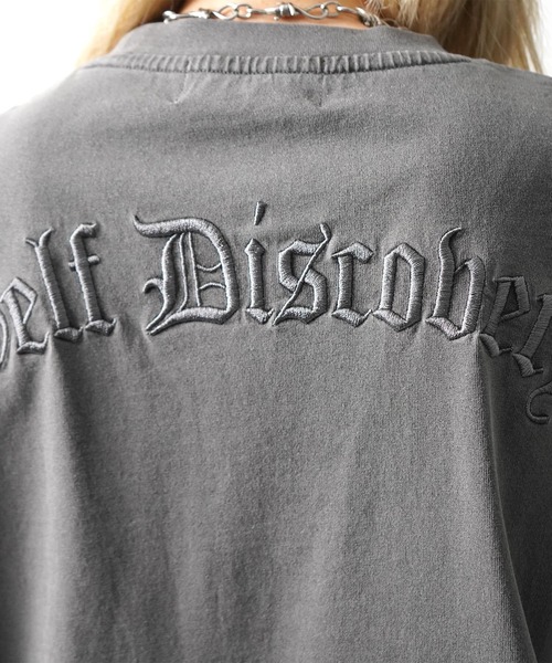 ILL'S(イルズ)の「ハードウォッシュ加工 ワンポイント刺繍 / バックプリント ボックスシルエット 半袖Tシャツ メンズ レディース(Tシャツ/カットソー・メンズ・ブラック系その他/ブラック/チャコール/ホワイト系その他・M/L)」の10枚目の写真