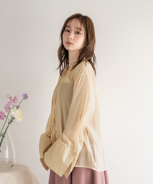 mideal sheer docking blouse シアードッキングブラウス 訳あり 新品タグ付き【mideal】マイディール シアードッキング