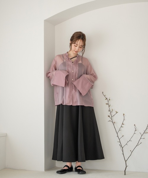 sheer shirt / シアーシャツ（シャツ/ブラウス）｜mideal（マイ