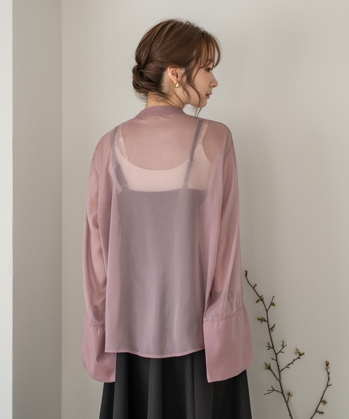 mideal（マイディール）の「sheer shirt / シアーシャツ（シャツ 