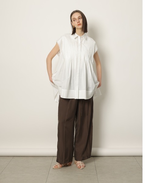 CADUNE ピンタックブラウス　今期新作　2025　チュニック CADUNE ピンタックブラウス 今期新作 2025 チュニック