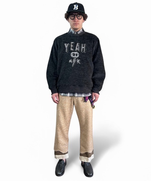 masterkey（マスターキー）の「msw1672-YEAH リバースウィーブスウェット（スウェット・メンズ・ブラウン/ブラック/グレー・1/2）」の9枚目の写真