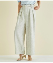 Settimissimo | サマーツィ-ド ウエストタック ワイドパンツ(その他パンツ)