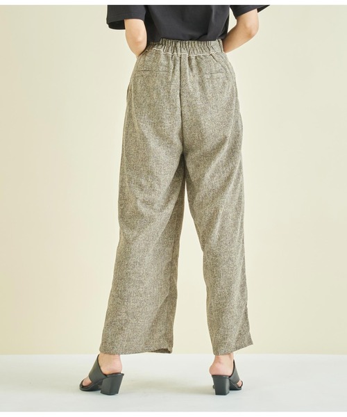 Settimissimo（セッティミッシモ）の「サマーツィ-ド ウエストタック ワイドパンツ（その他パンツ・レディース・アイボリー/ブラウン・FREE）」の14枚目の写真