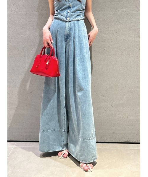 SNIDEL（スナイデル）の「【00サイズあり】バリエワイドパンツ（その他パンツ・レディース・ブルー/その他/ベージュ・0/1/00）」の20枚目の写真