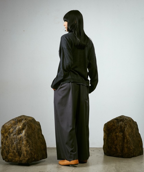 Dulcamara（ドゥルカマラ）の「フェイクレイヤードニットPO（ニット/セーター・メンズ・ミックスグレー/チャコールグレー・0/1）」の10枚目の写真