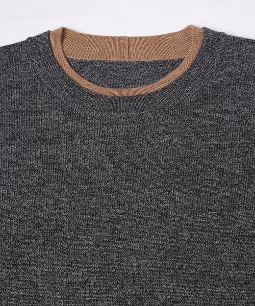 Dulcamara（ドゥルカマラ）の「フェイクレイヤードニットPO（ニット/セーター・メンズ・ミックスグレー/チャコールグレー・0/1）」の14枚目の写真