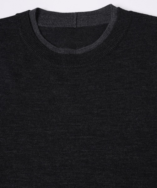 Dulcamara（ドゥルカマラ）の「フェイクレイヤードニットPO（ニット/セーター・メンズ・ミックスグレー/チャコールグレー・0/1）」の16枚目の写真